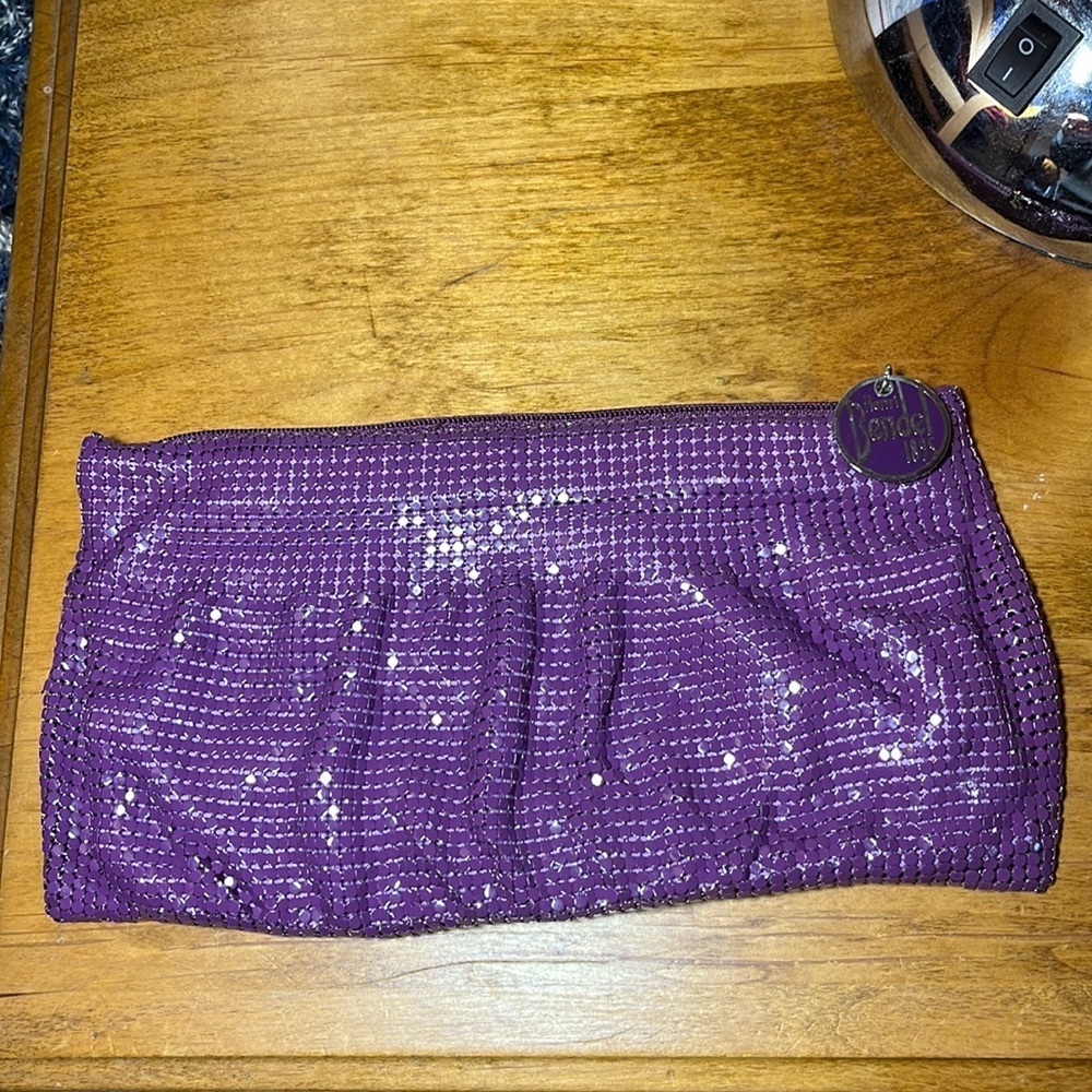 Henri Bendel RARE Vintage Shiny Mesh Clutch Bag - Picture 1 of 7